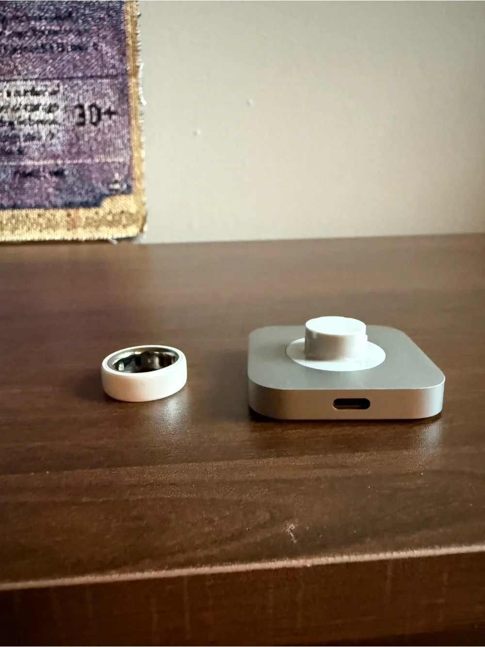 OURA RING CERAMIC CLOUD W CHARGER